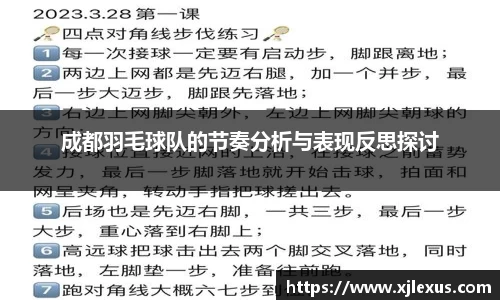成都羽毛球队的节奏分析与表现反思探讨