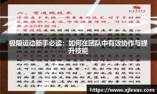 极限运动新手必读：如何在团队中有效协作与提升技能